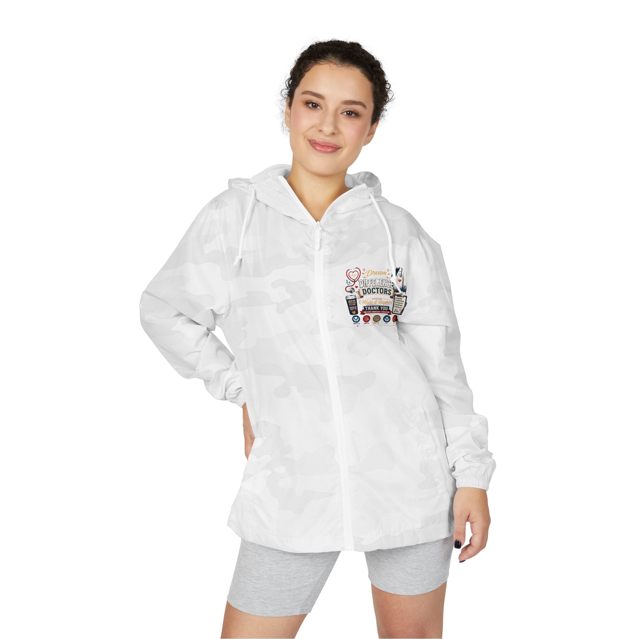 Windbreaker Jacket — Polaroid Camper Patch Graphic