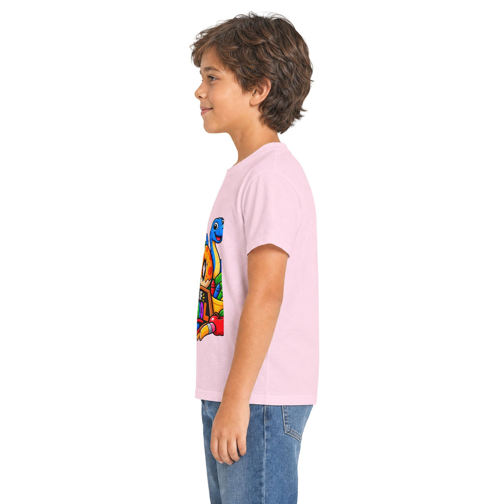 100 Days of School Kids Tee — Cute Dinosaur Celebration Shirt for Preschool & Elementary