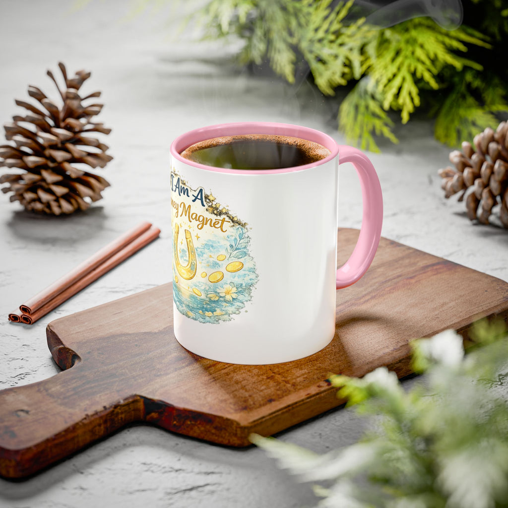 I Am A Money Magnet Mug — Inspirational Luck & Wealth Coffee Cup (11oz/15oz)