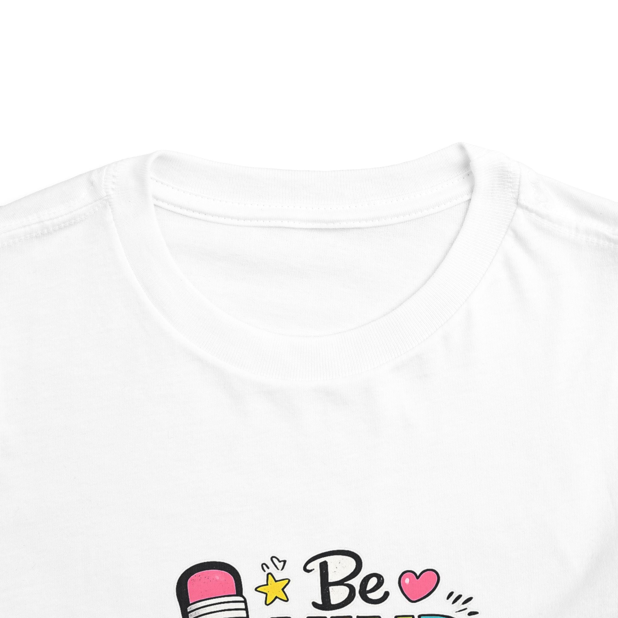 Be Kind Pencil Toddler Tee — "Be Kind, Be Brave, Be You" Inspirational Kids Shirt