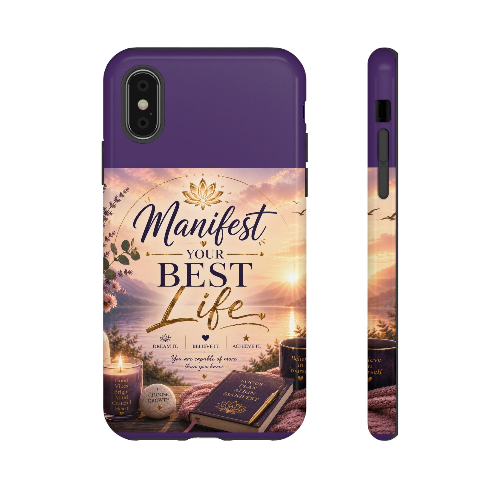 Manifest Your Best Life Phone Case — Inspirational Spiritual Protective Cover