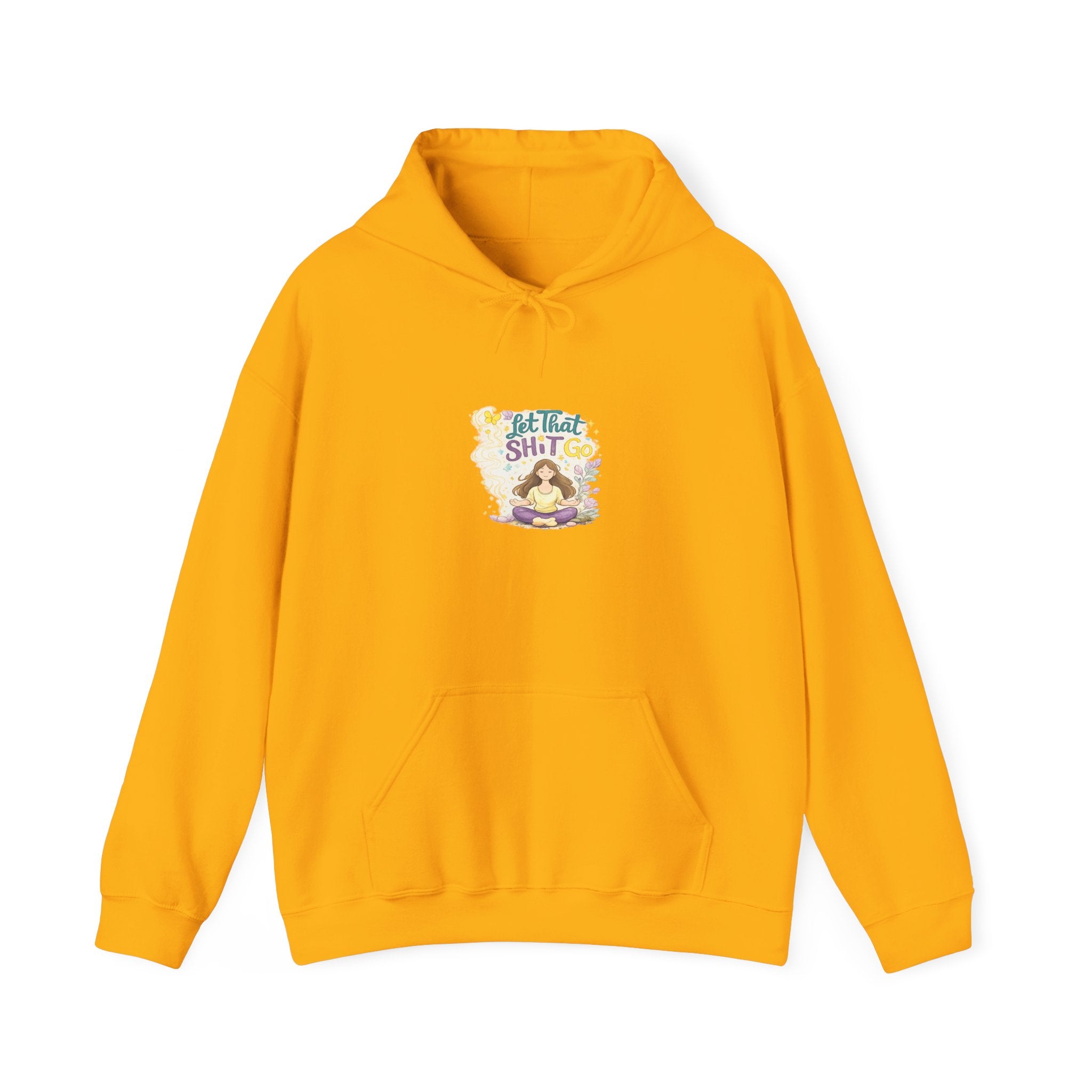 Cozy Witch Vibes Hoodie — "Not That Sh!t" Cute Witch Illustration Hoodie