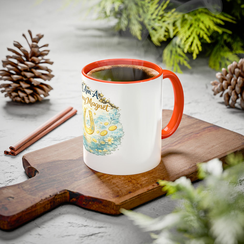 I Am A Money Magnet Mug — Inspirational Luck & Wealth Coffee Cup (11oz/15oz)