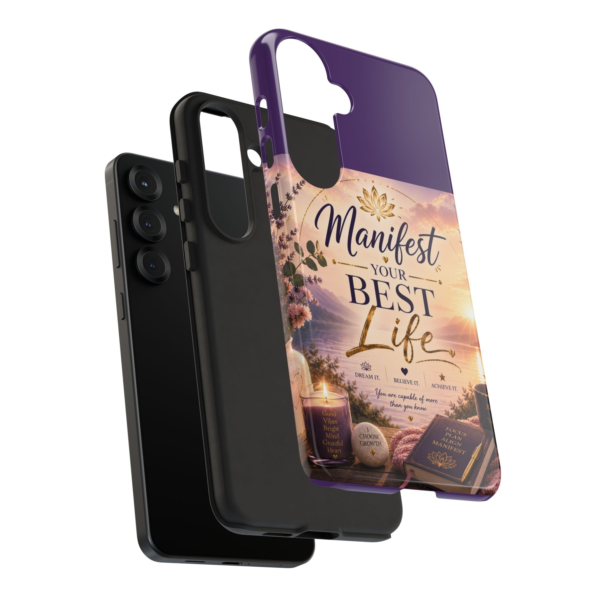 Manifest Your Best Life Phone Case — Inspirational Spiritual Protective Cover