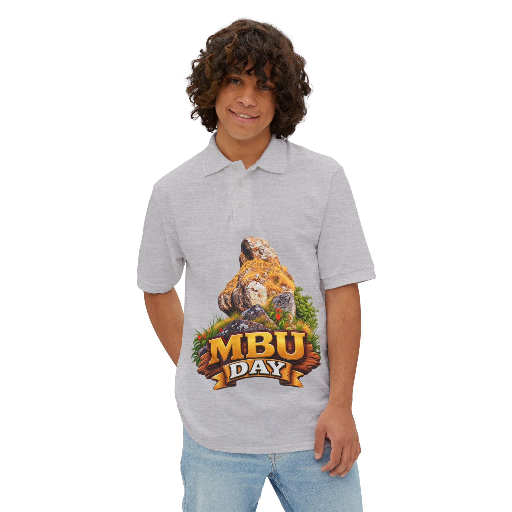 MBU Day Polo — 'United by Heritage, Inspired by Community' Men's Short-Sleeve Polo