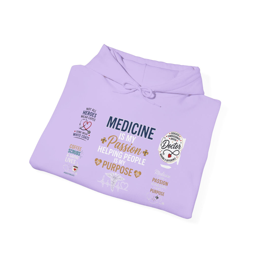Medicine Passion Purpose Hoodie – Medical Student & Nurse Gift Pullover