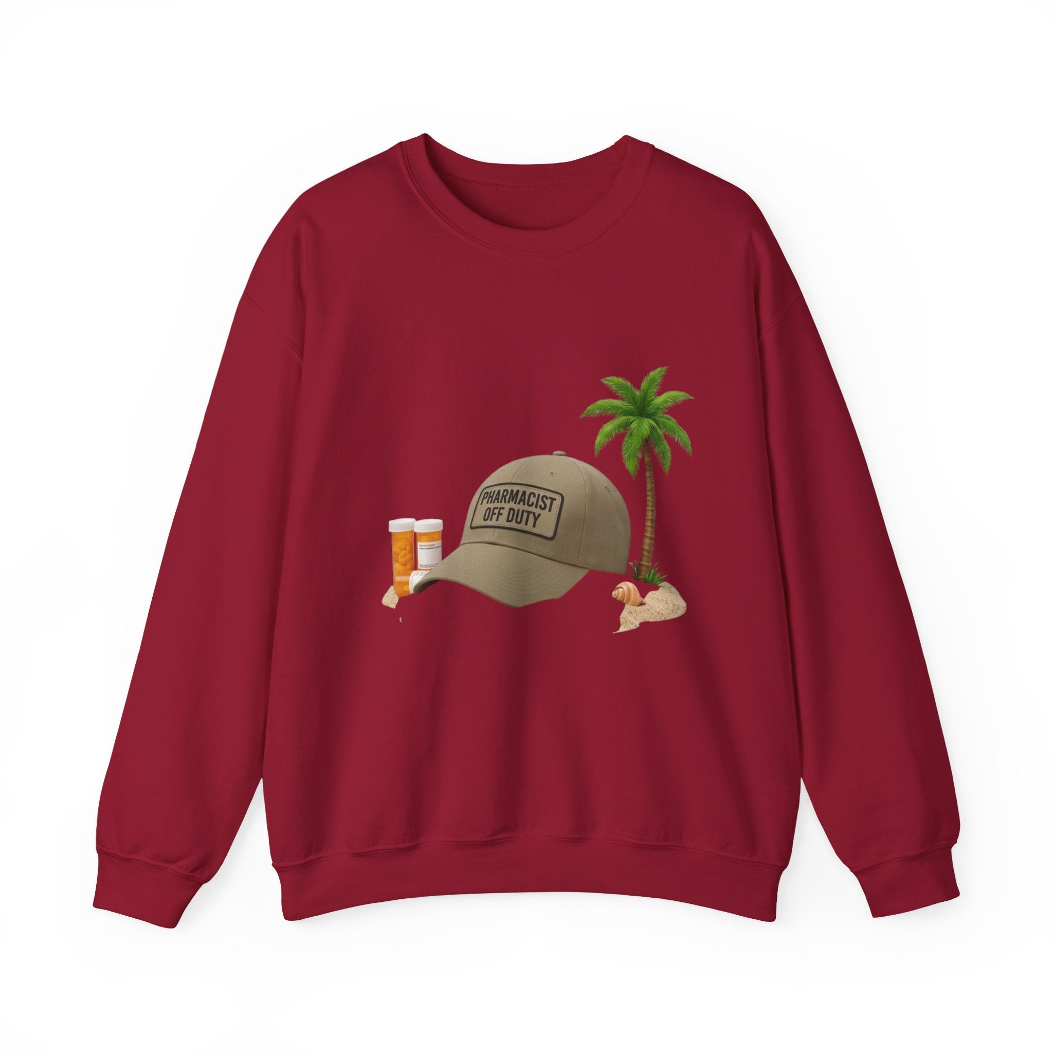 Vacation Vibes Sweatshirt — 'Pharmacist Off Duty' Palm Tree Travel Crewneck
