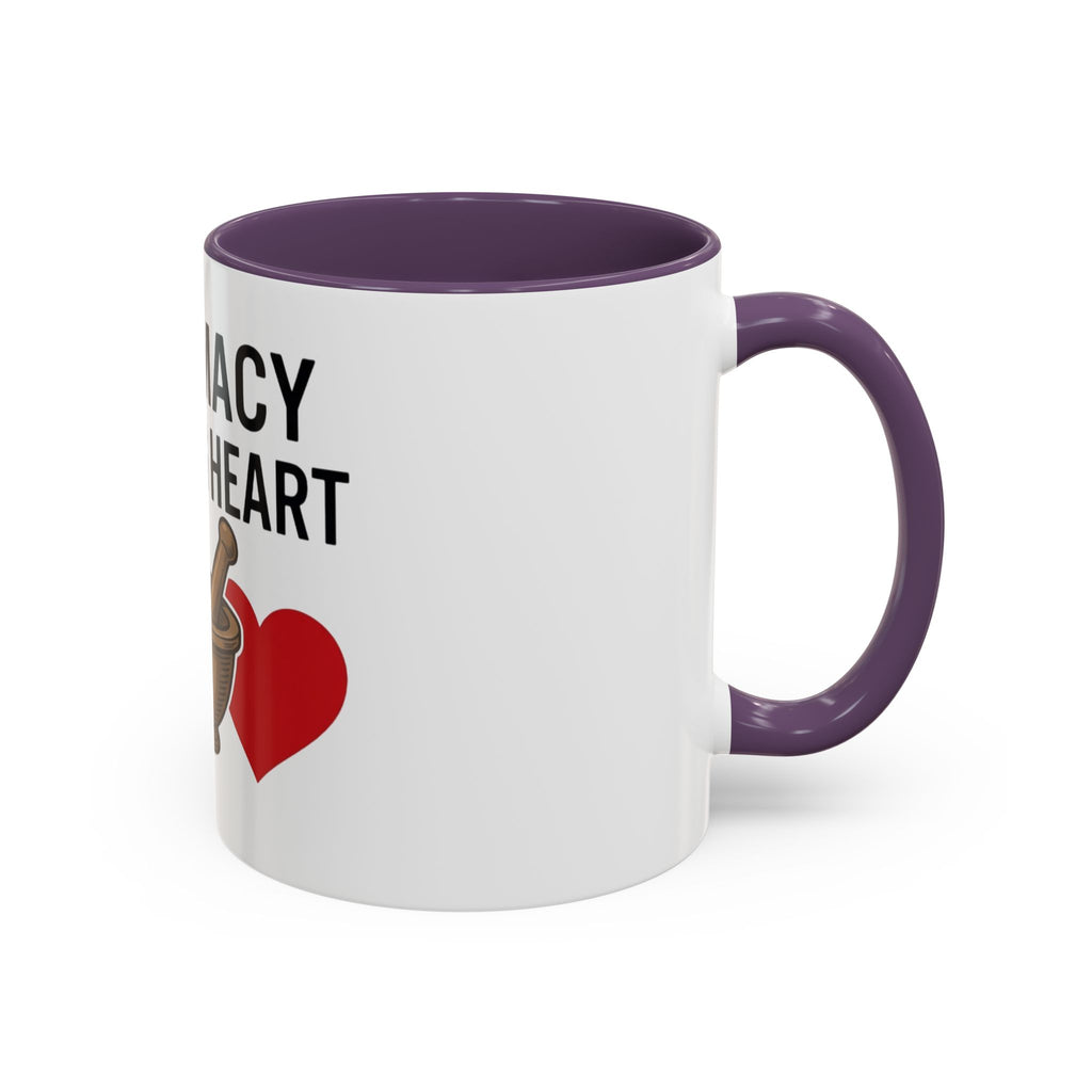 Pharmacy Healing Heart Coffee Mug — Pharmacist Appreciation Accent Mug