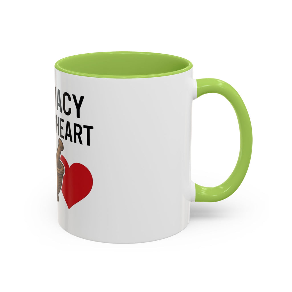 Pharmacy Healing Heart Coffee Mug — Pharmacist Appreciation Accent Mug
