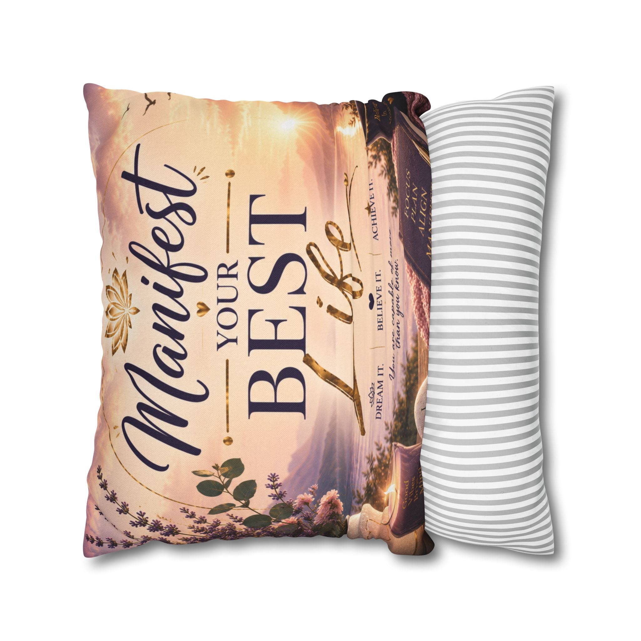 Manifest Your Best Life Decorative Pillowcase