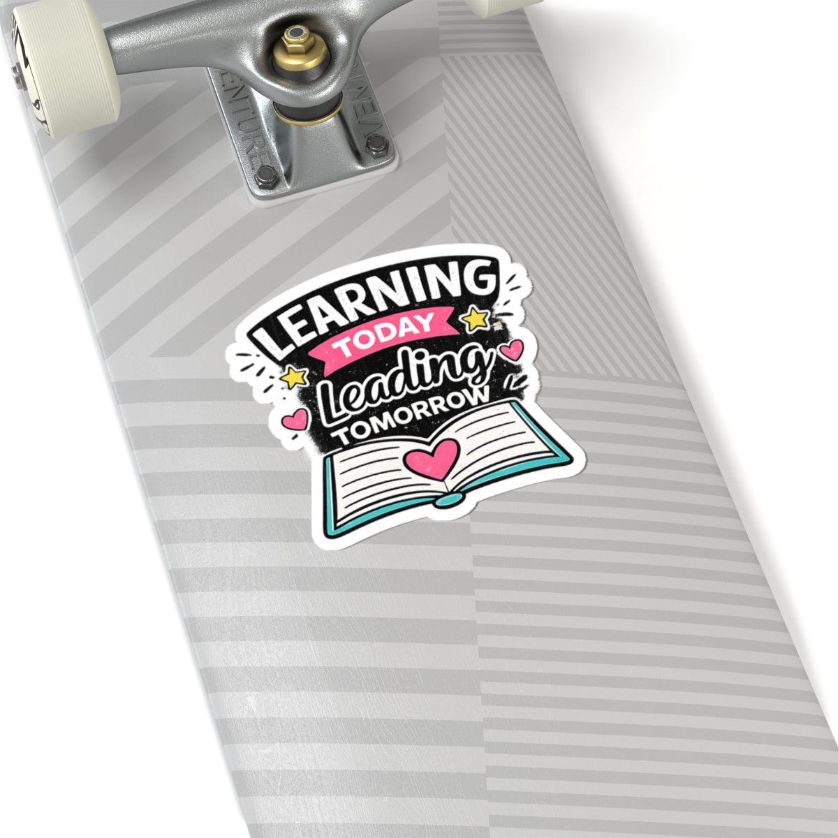 Learning Today Leading Tomorrow Sticker — Inspirational Teacher Laptop Kiss-Cut