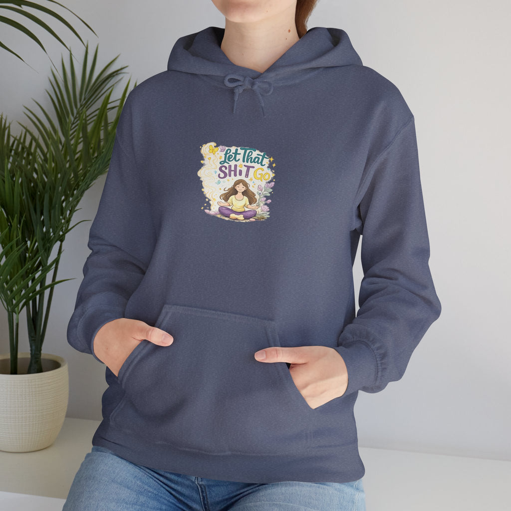 Cozy Witch Vibes Hoodie — "Not That Sh!t" Cute Witch Illustration Hoodie