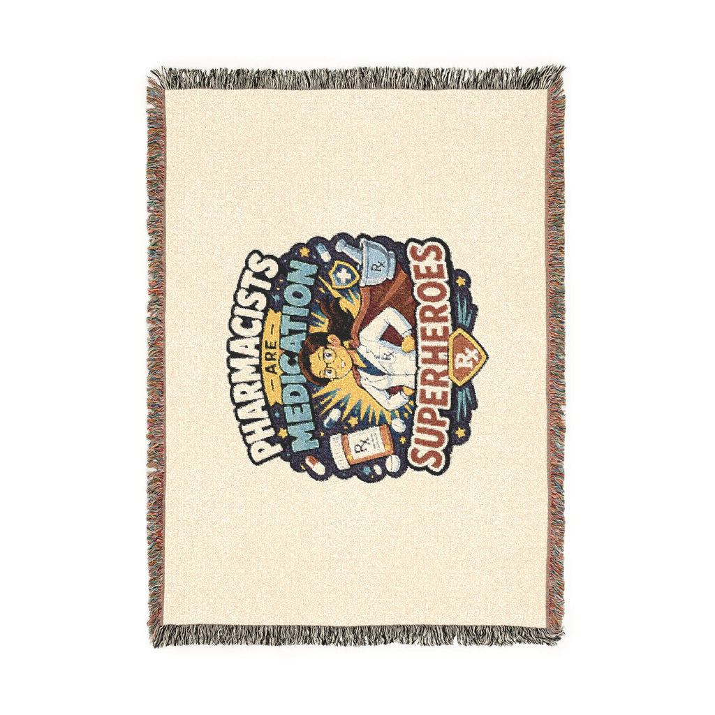 Pharmacists Are Superheroes Woven Blanket
