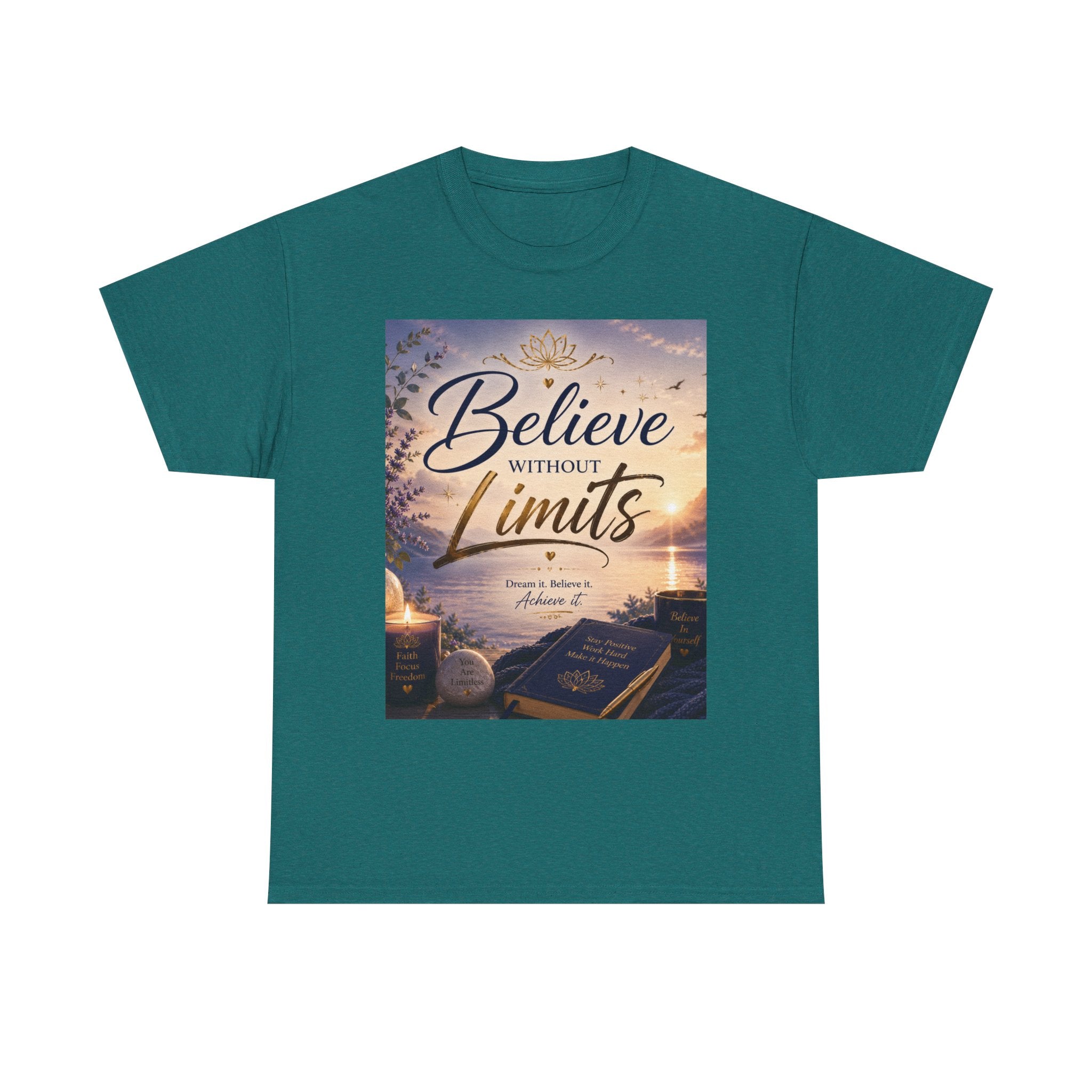 Believe Without Limits T-Shirt — Inspirational Faith Graphic Tee