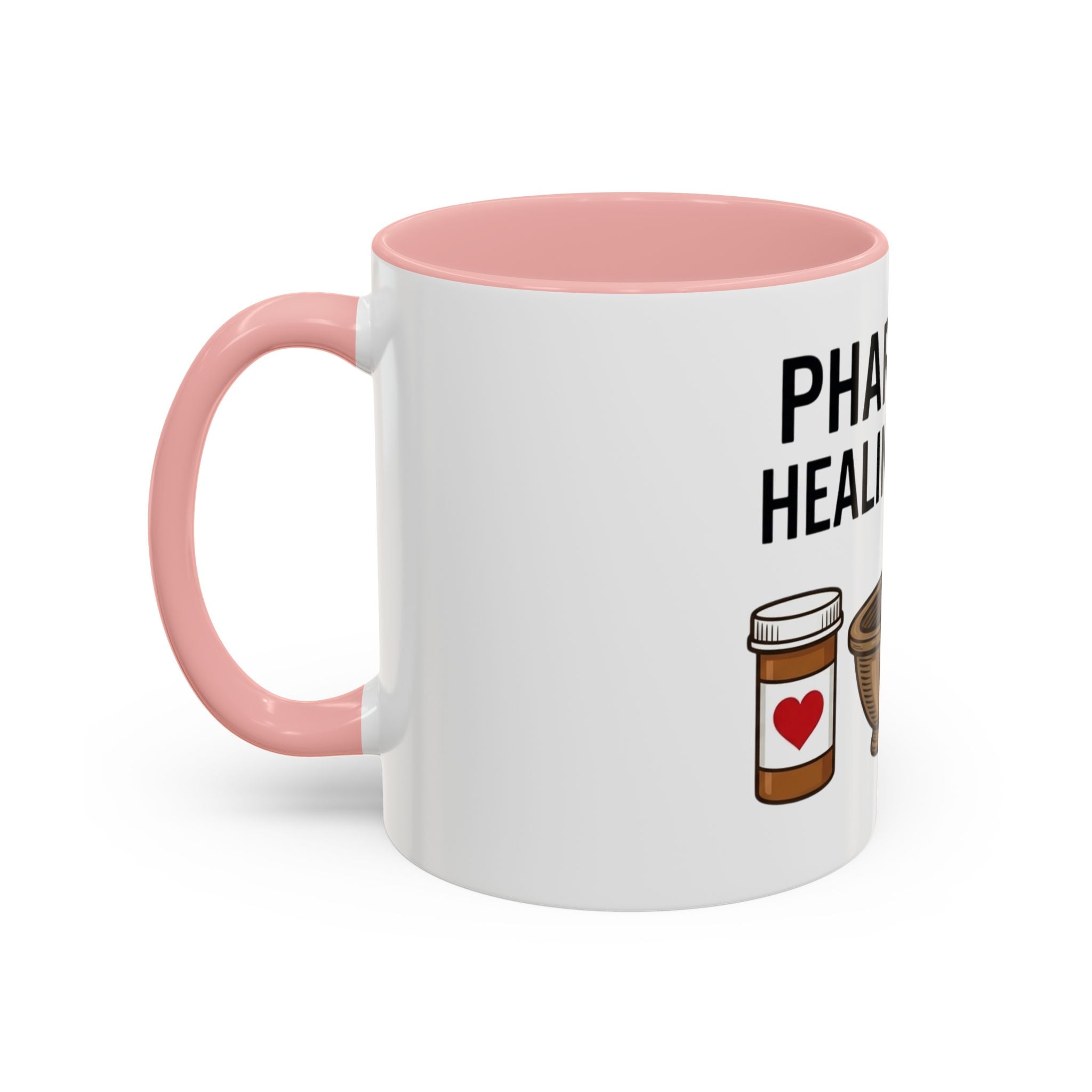 Pharmacy Healing Heart Coffee Mug — Pharmacist Appreciation Accent Mug