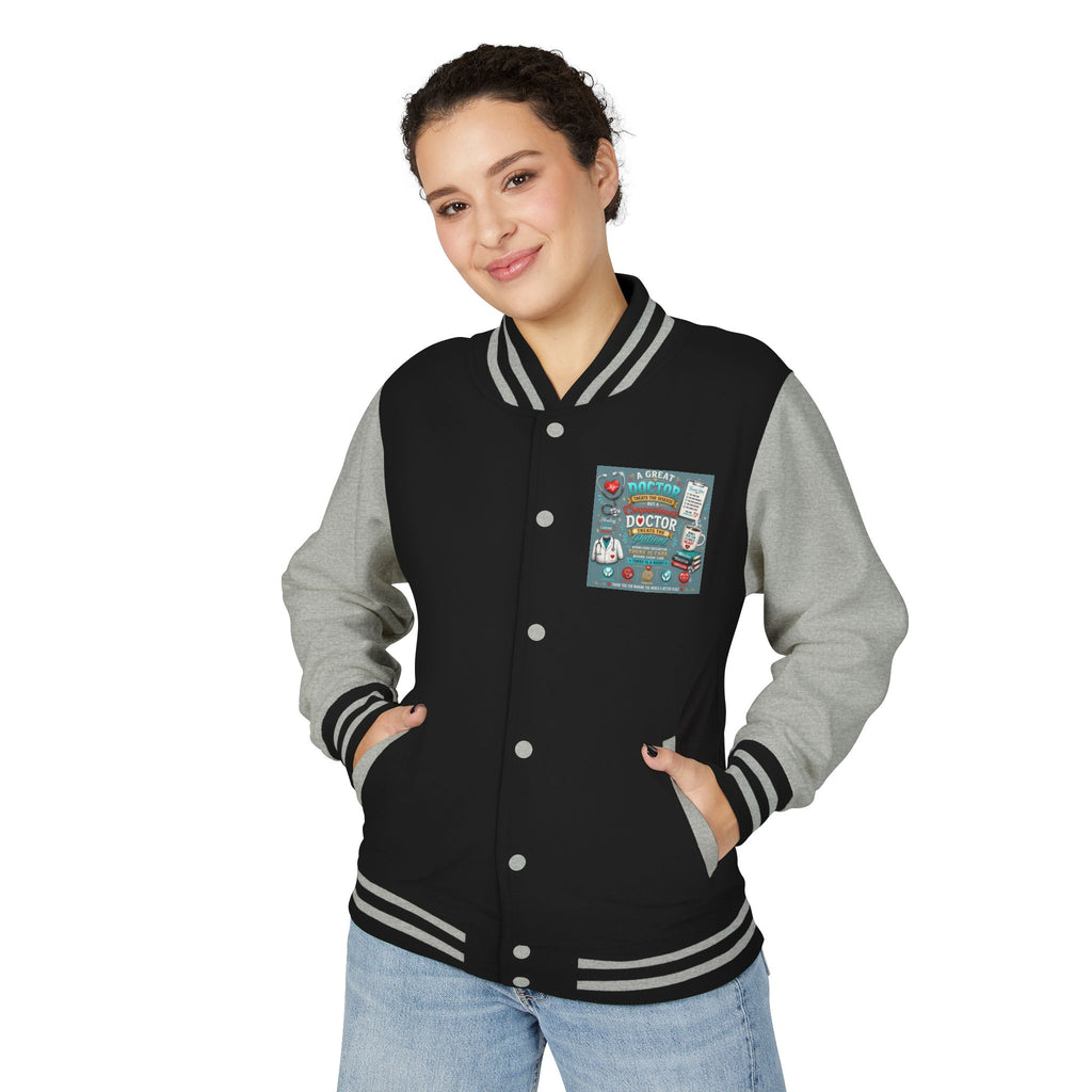 Letterman Jacket — Vintage Doctor Patch Varsity Jacket