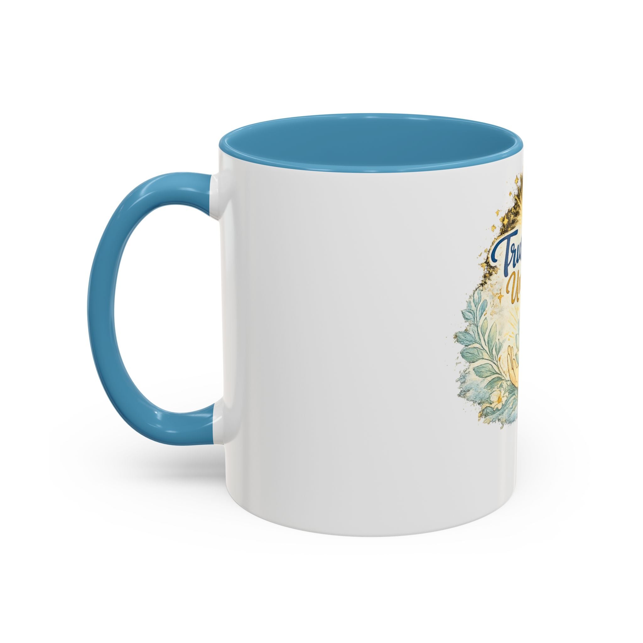 Trust the Universe Accent Coffee Mug — Inspirational Spiritual Tea & Coffee Cup (11/15oz)