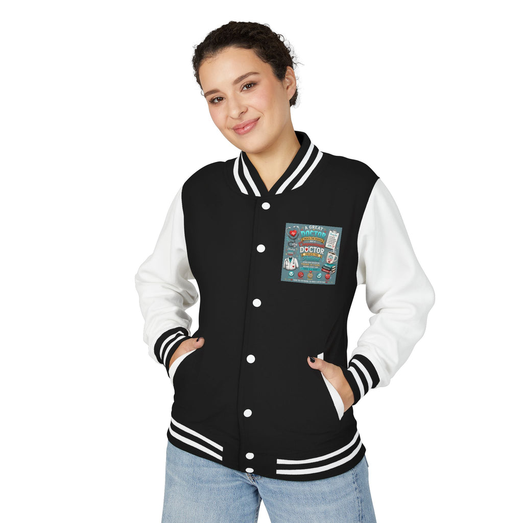 Letterman Jacket — Vintage Doctor Patch Varsity Jacket