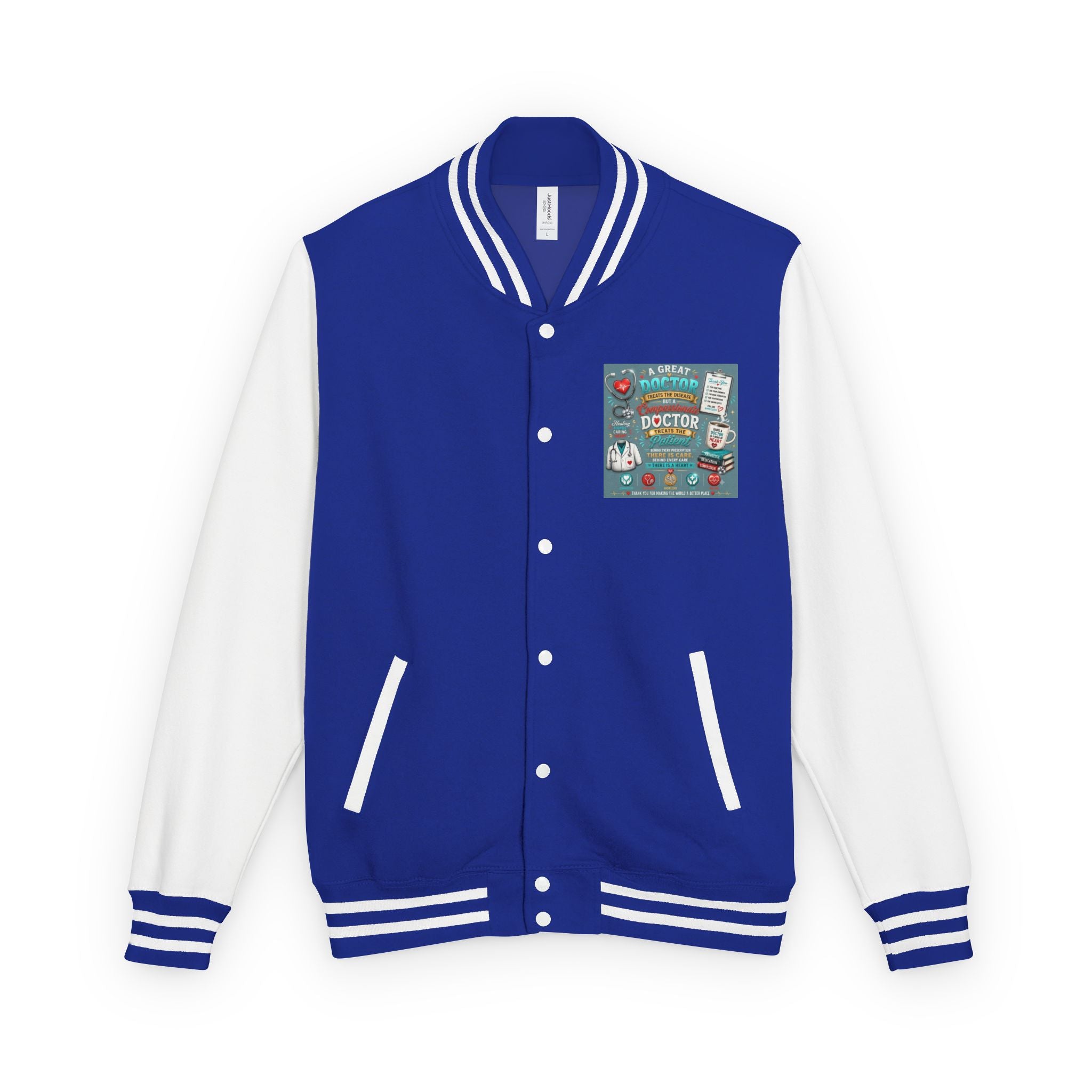 Letterman Jacket — Vintage Doctor Patch Varsity Jacket