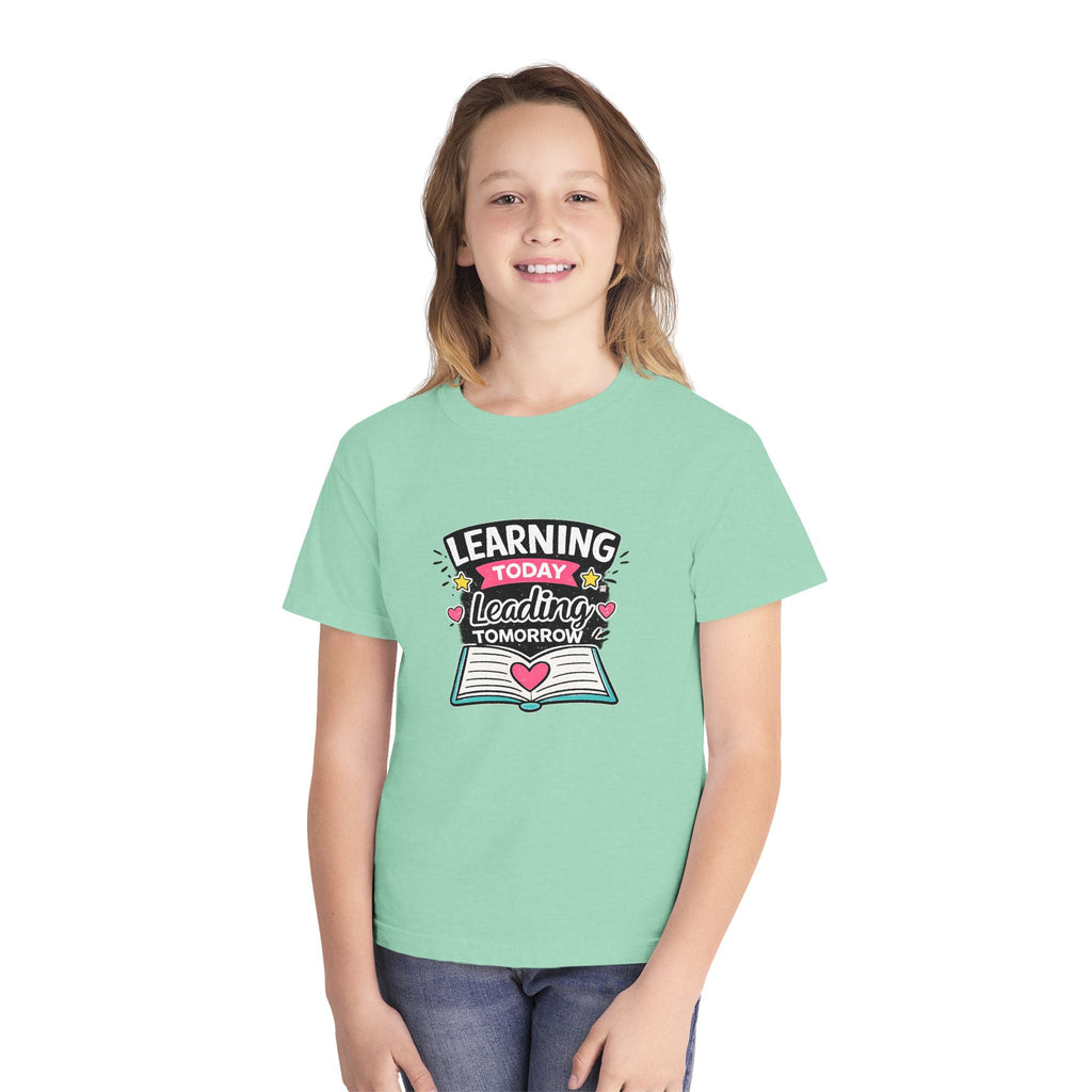 Youth T-Shirt — "Learning Today, Leading Tomorrow" School Shirt