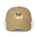 Walk By Faith Dad Cap — Floral Inspirational Baseball Hat