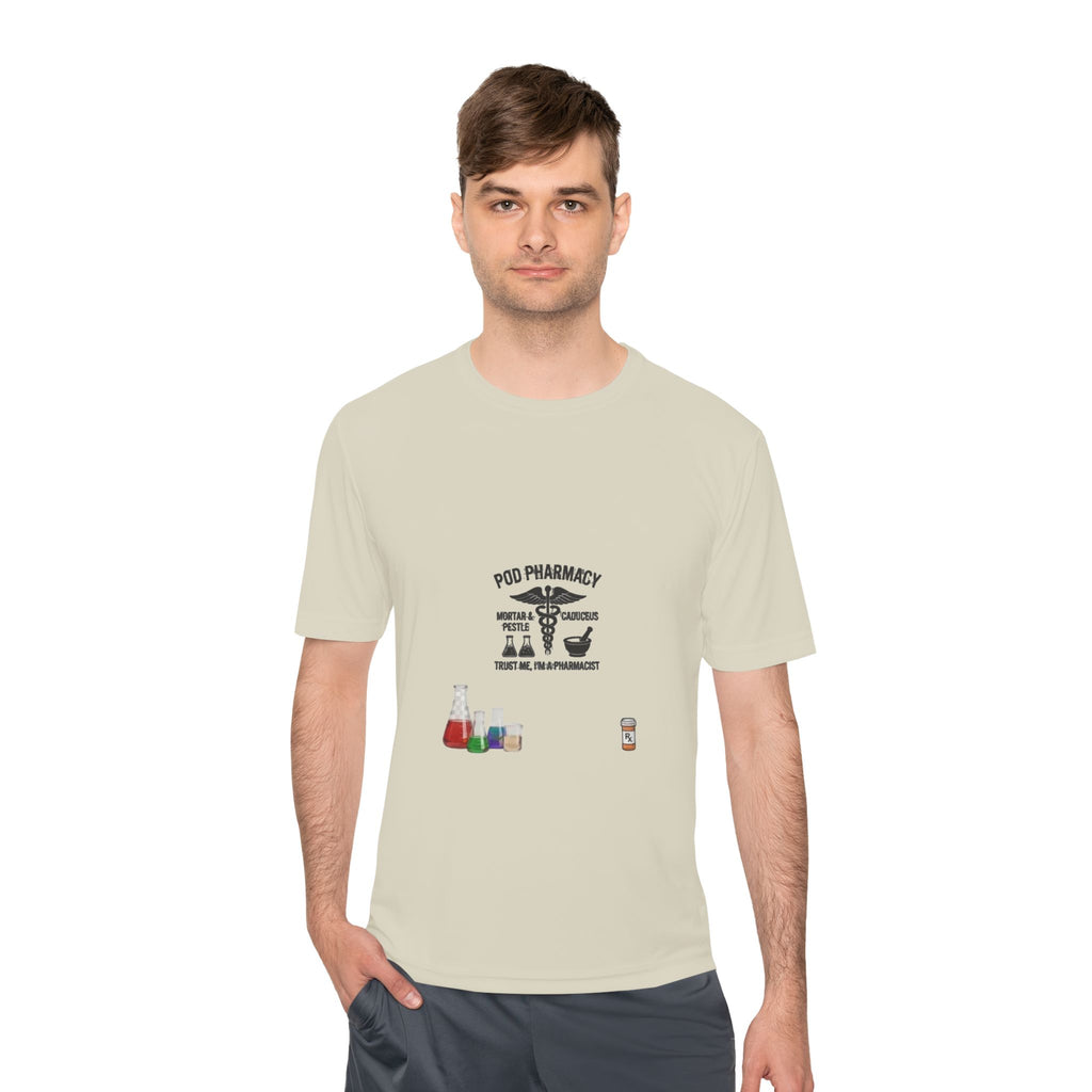Lab Tech Tee — 'PhD Pharmacy' Science Beakers Graphic Shirt