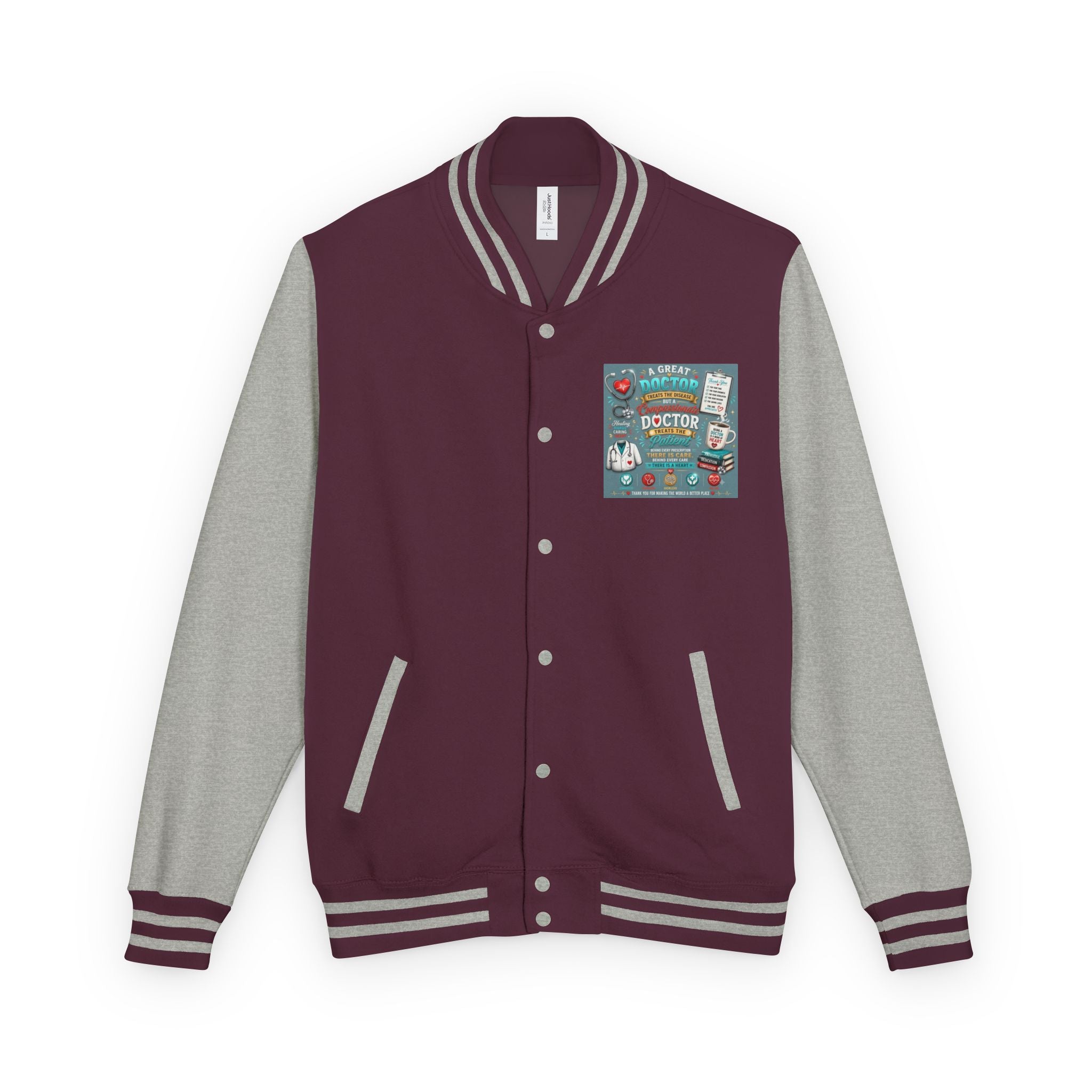 Letterman Jacket — Vintage Doctor Patch Varsity Jacket