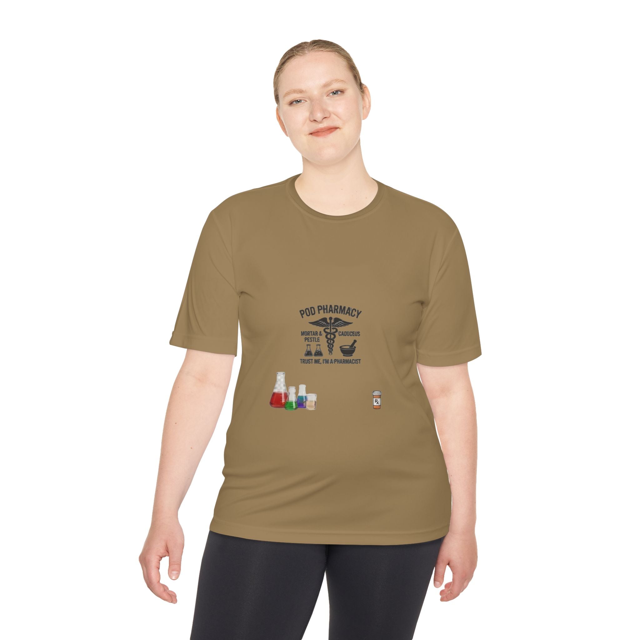 Lab Tech Tee — 'PhD Pharmacy' Science Beakers Graphic Shirt