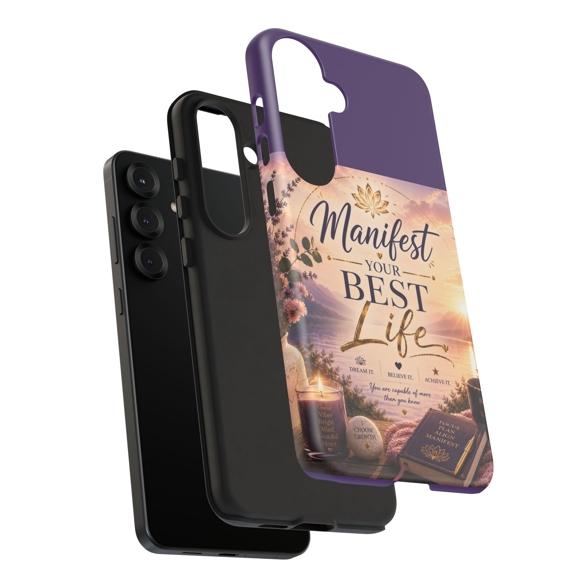 Manifest Your Best Life Phone Case — Inspirational Spiritual Protective Cover