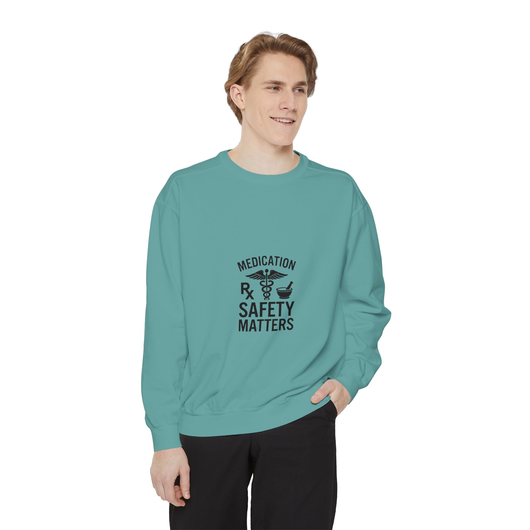 Medication Safety Matters Sweatshirt — Rx Pharmacy Nurse Healthcare Crewneck