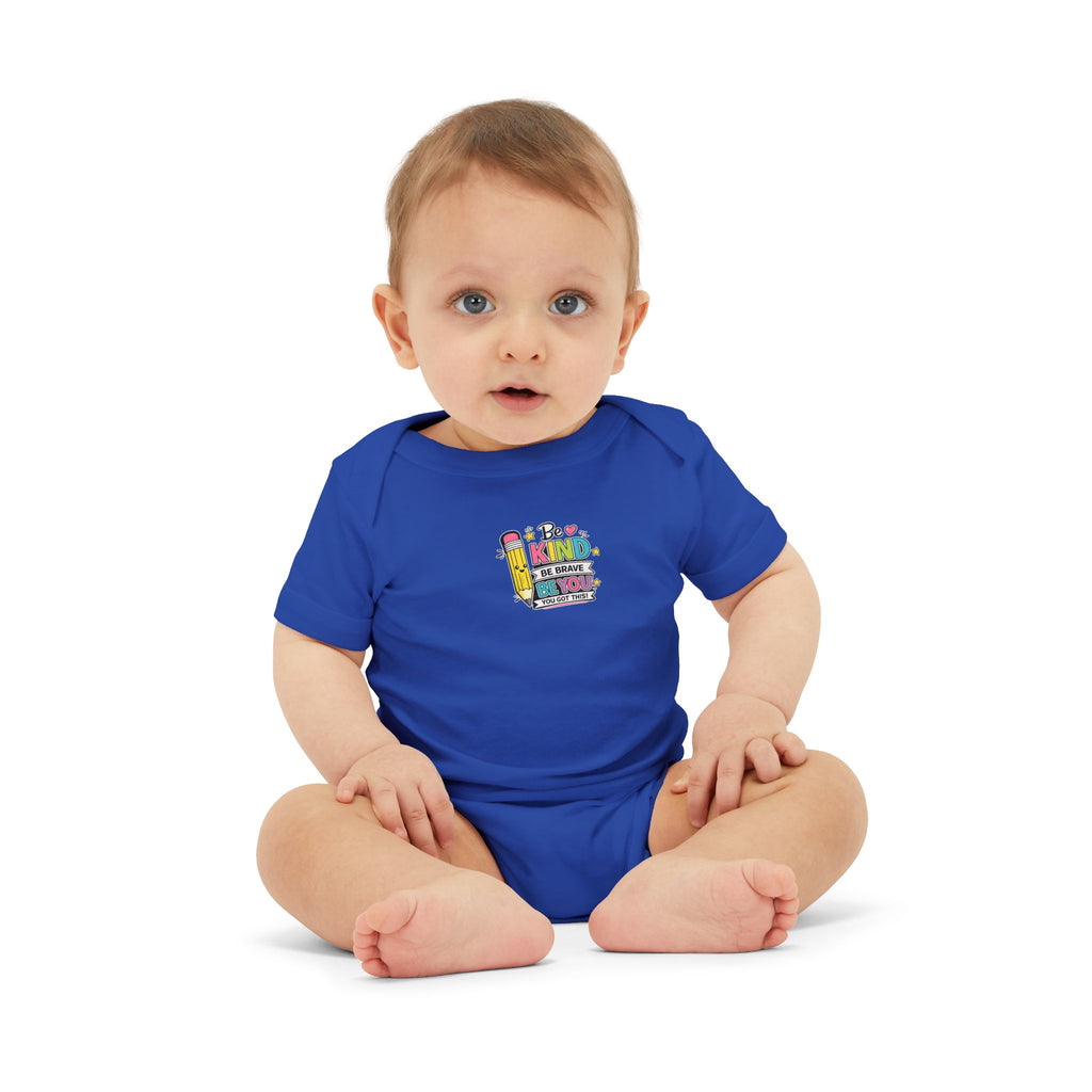 Infant Onesie - Colorful Stacked Books "Read to Me" Baby Bodysuit