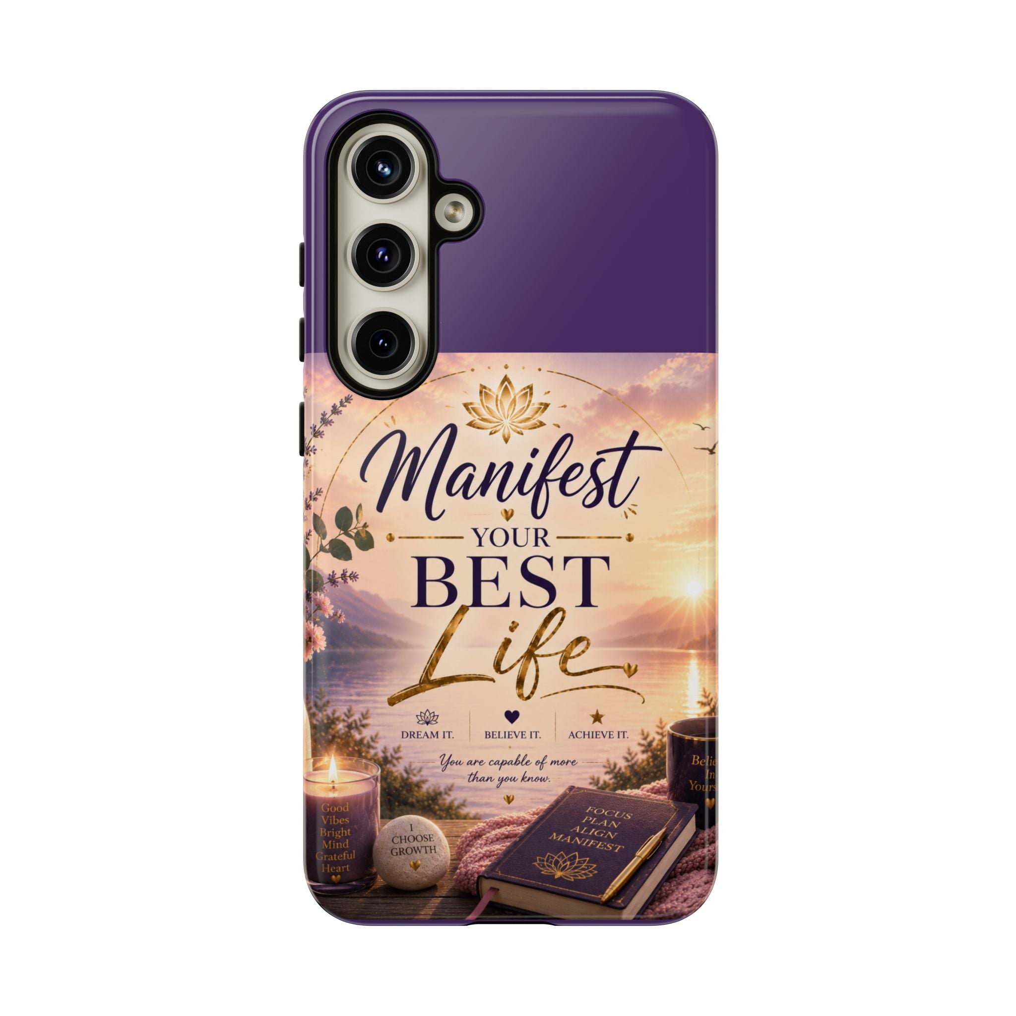 Manifest Your Best Life Phone Case — Inspirational Spiritual Protective Cover