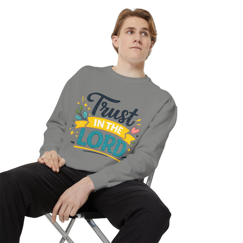 Trust in the Lord Sweatshirt — Inspirational Christian Faith Crewneck