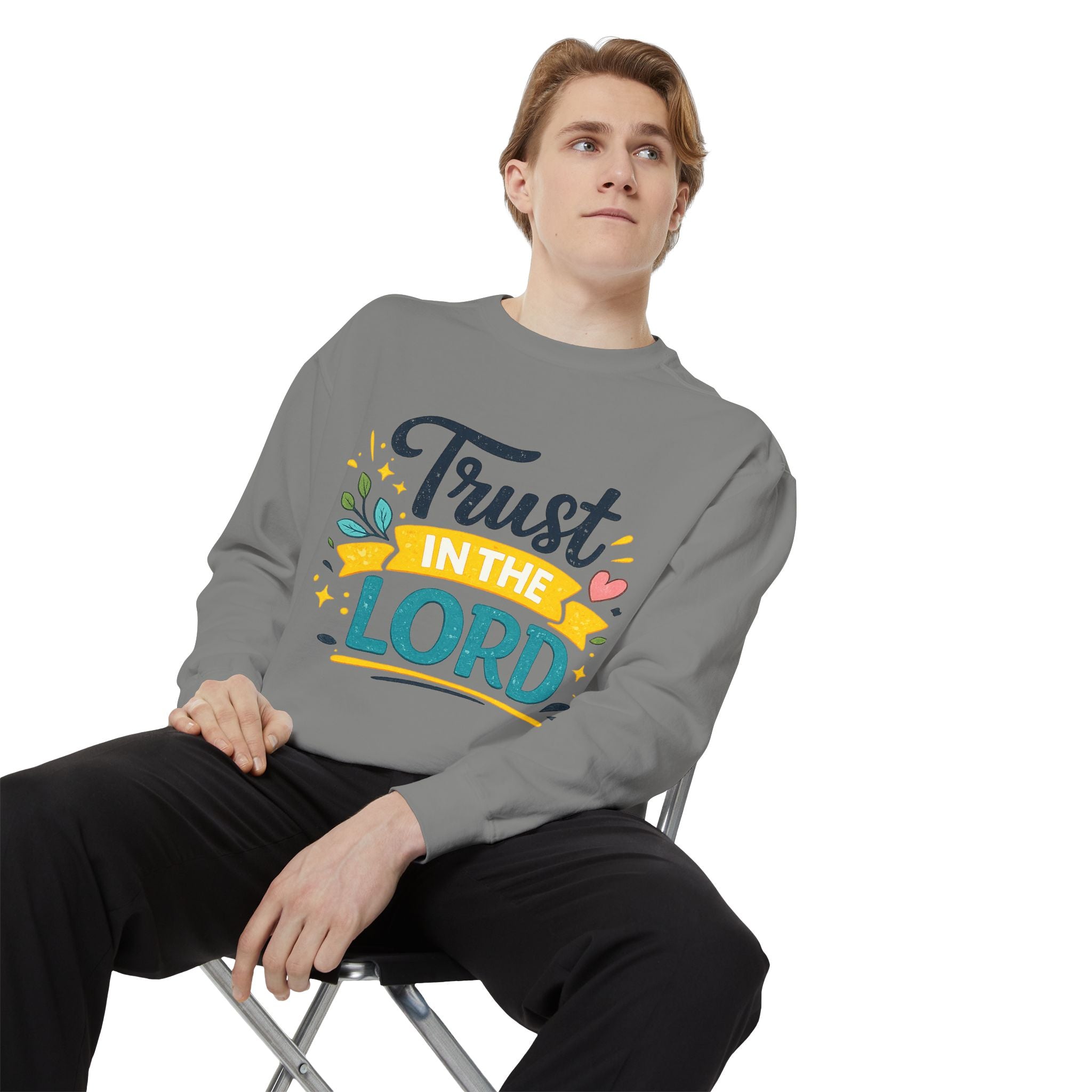 Trust in the Lord Sweatshirt — Inspirational Christian Faith Crewneck