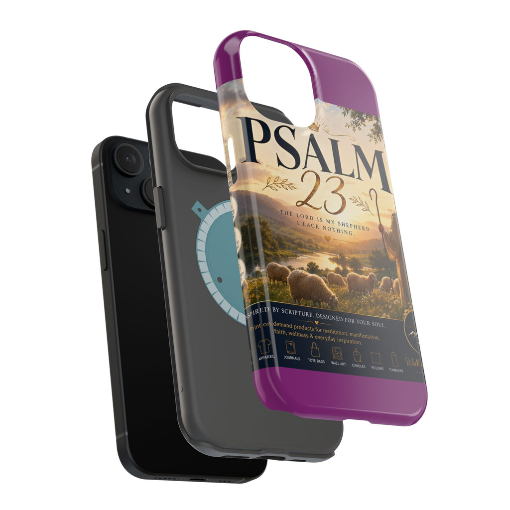 Psalm 23 Phone Case — Magnetic Impact-Resistant Christian iPhone Cover