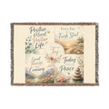 Inspirational Quote Woven Blanket — "Choose Joy" Comfort Throw