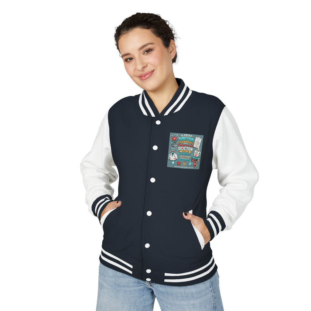 Letterman Jacket — Vintage Doctor Patch Varsity Jacket