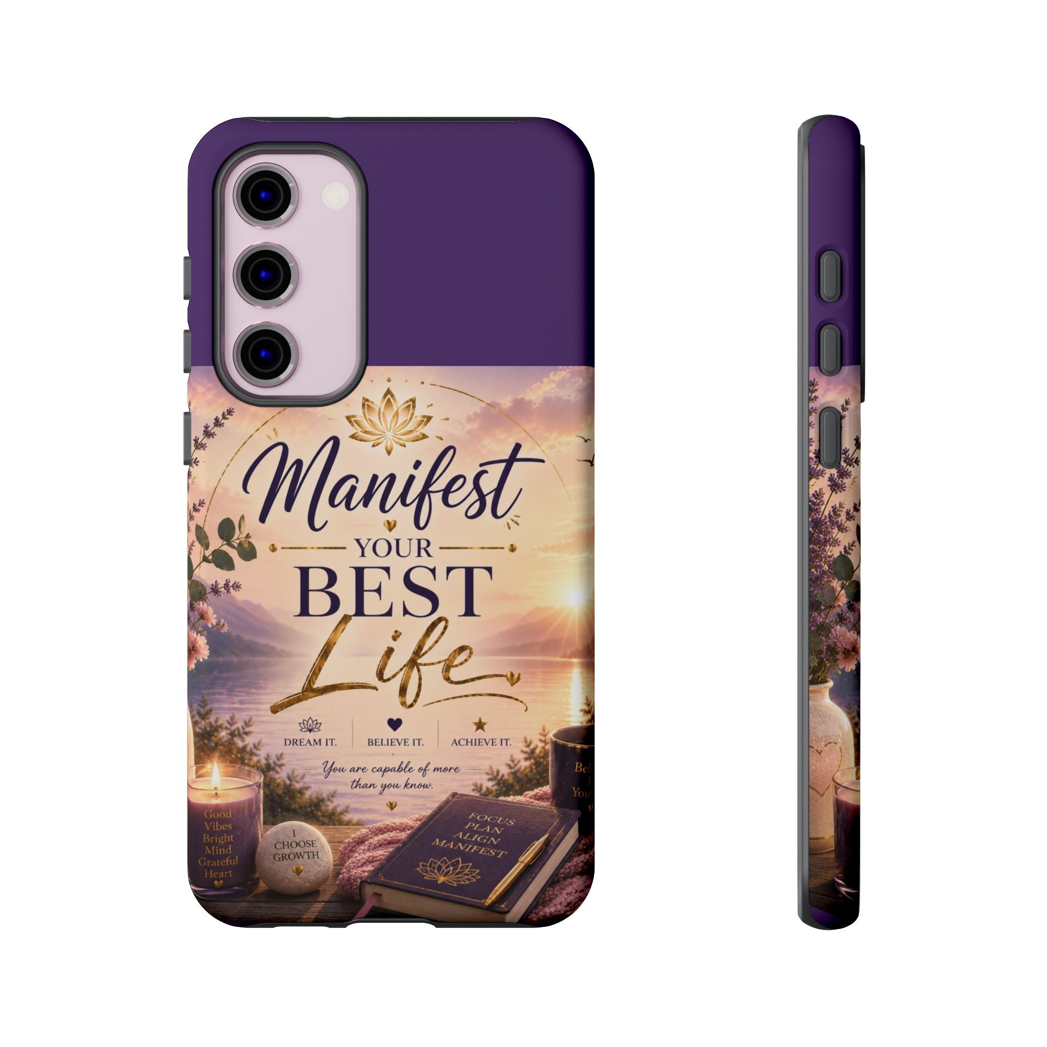 Manifest Your Best Life Phone Case — Inspirational Spiritual Protective Cover