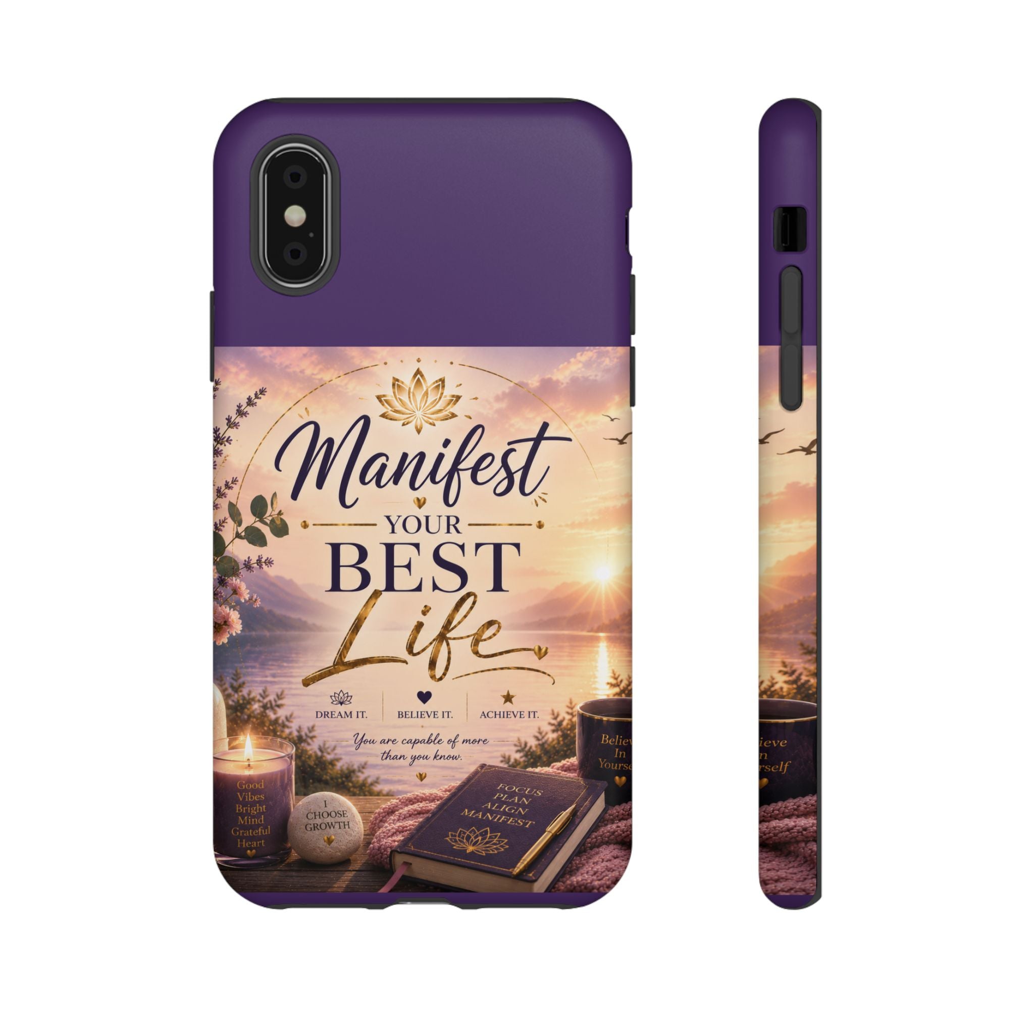 Manifest Your Best Life Phone Case — Inspirational Spiritual Protective Cover