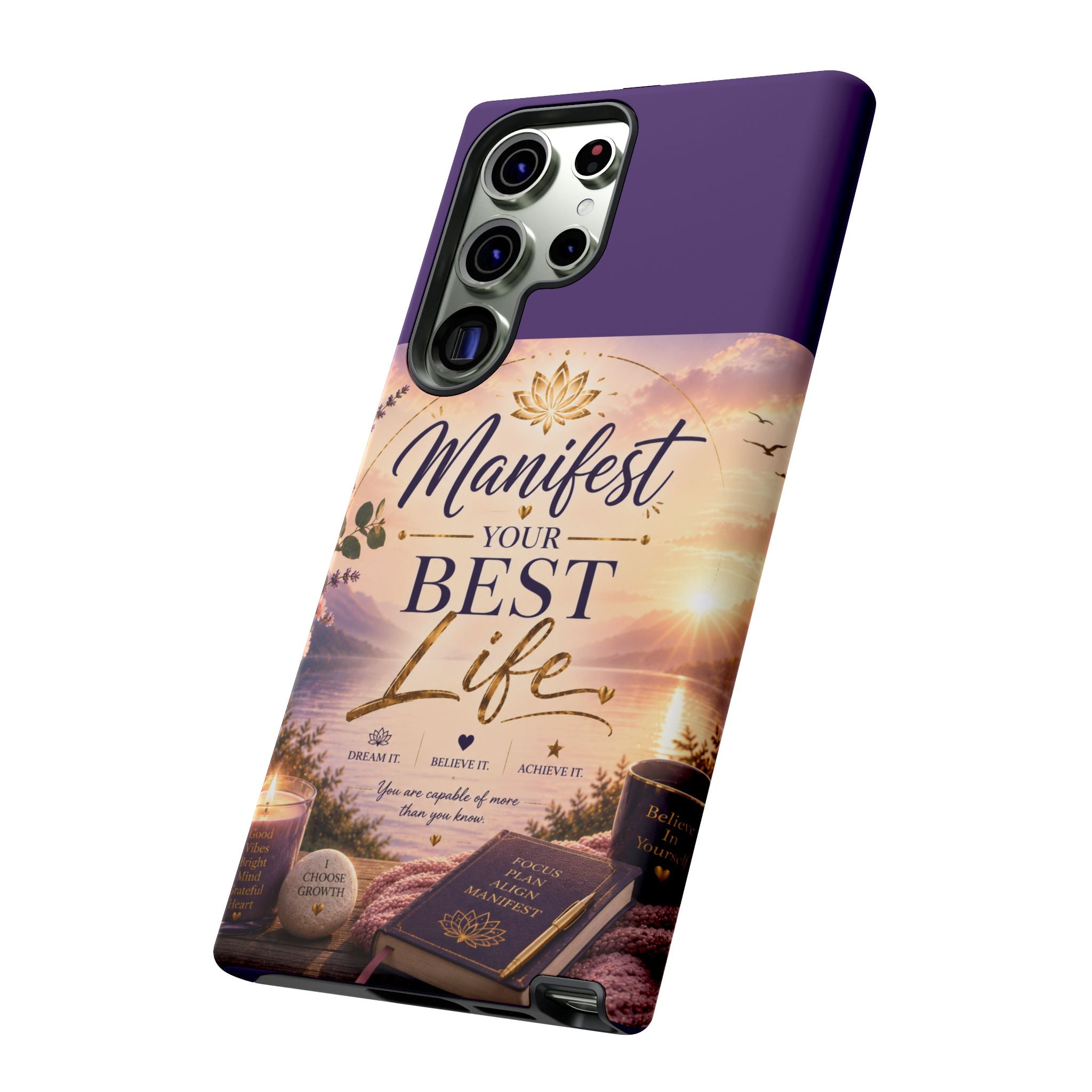 Manifest Your Best Life Phone Case — Inspirational Spiritual Protective Cover
