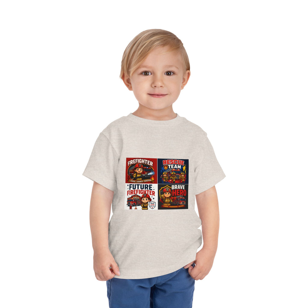 Toddler Firefighter Tee – "Future Firefighter" Rescue Team Brave Hero Kids Shirt