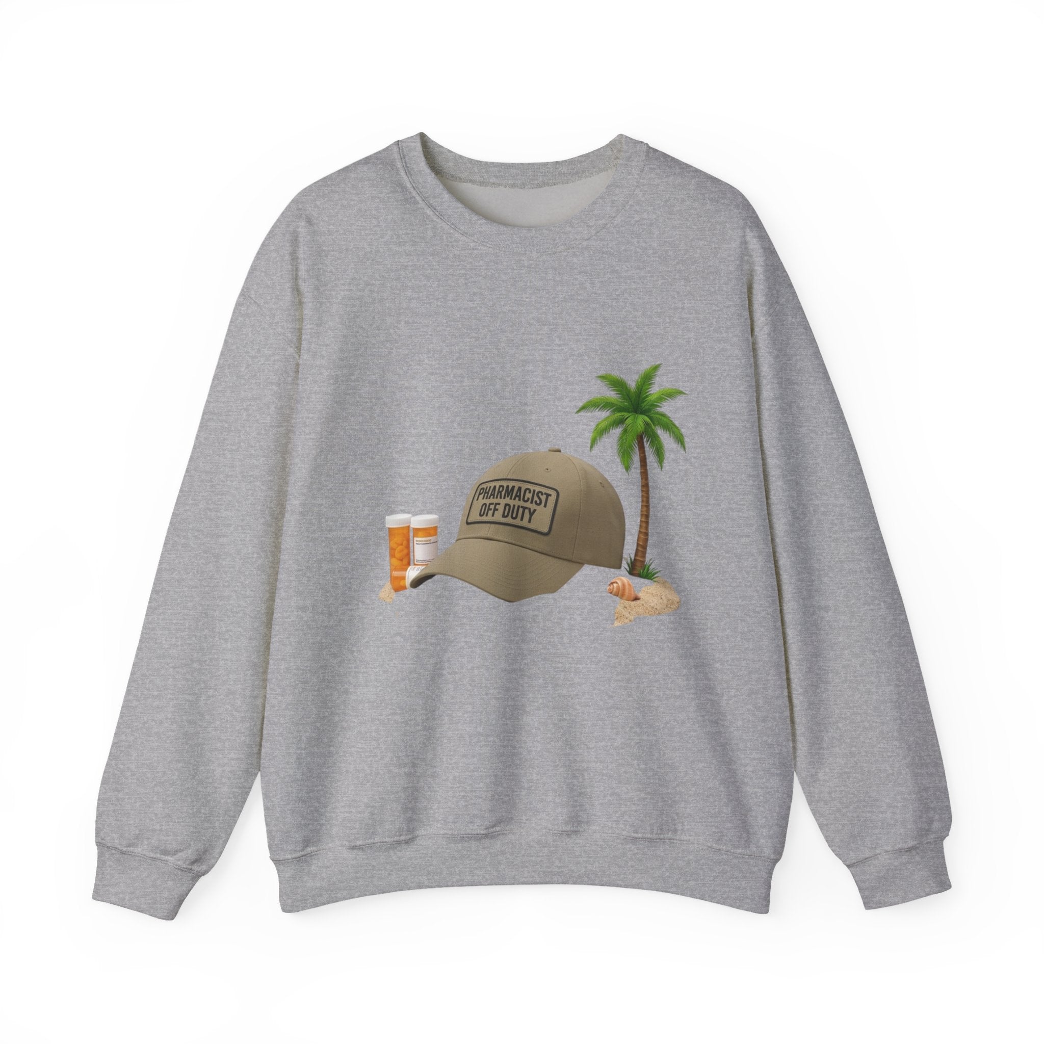 Vacation Vibes Sweatshirt — 'Pharmacist Off Duty' Palm Tree Travel Crewneck