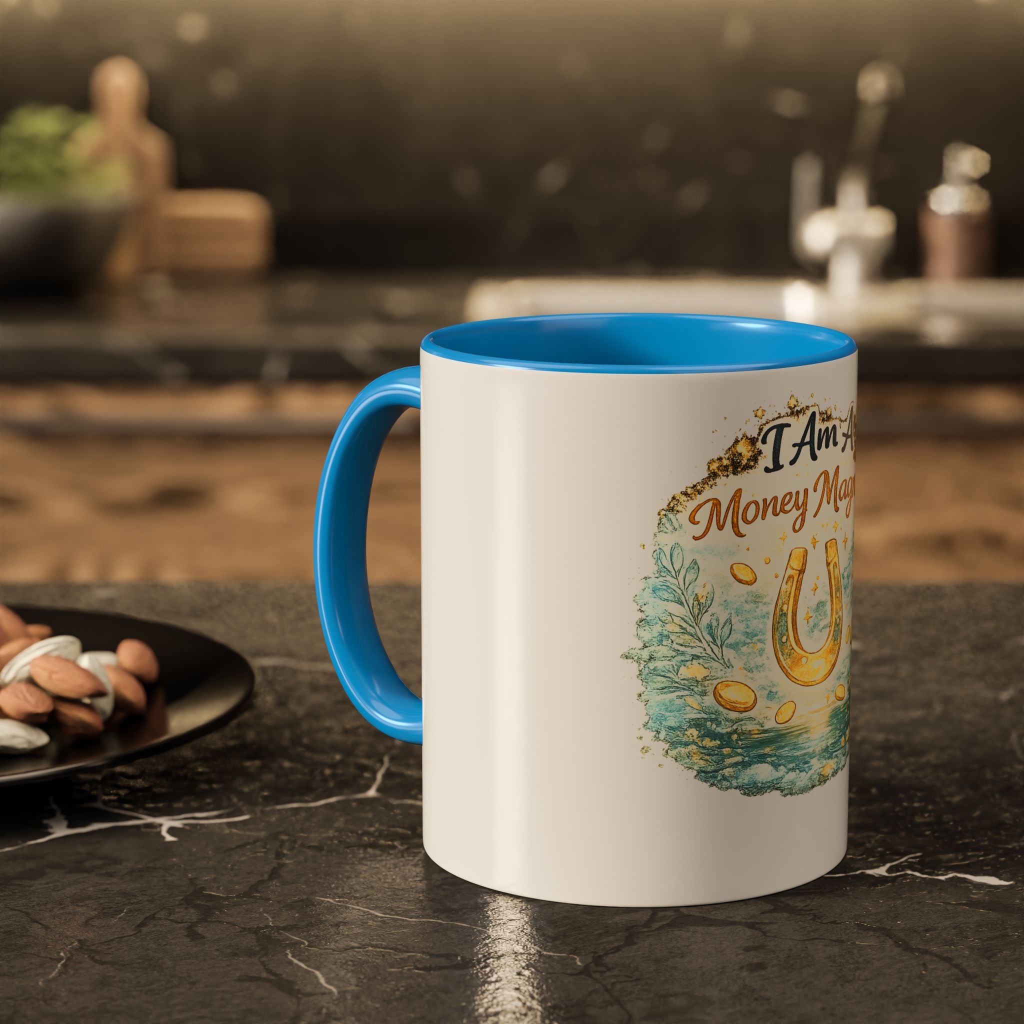 I Am A Money Magnet Mug — Inspirational Luck & Wealth Coffee Cup (11oz/15oz)