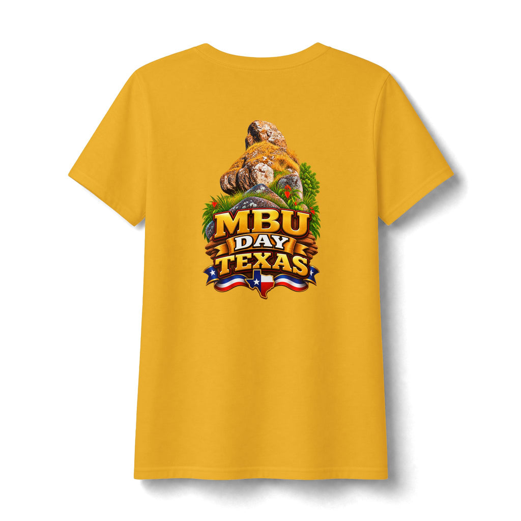Mbu Day Texas V-Neck Tee — "Mbu Day: United by Heritage, Inspired by Community" Women's Shirt