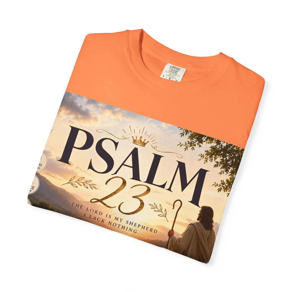 Psalm 23 T-Shirt — Christian Faith Shepherd Graphic Tee