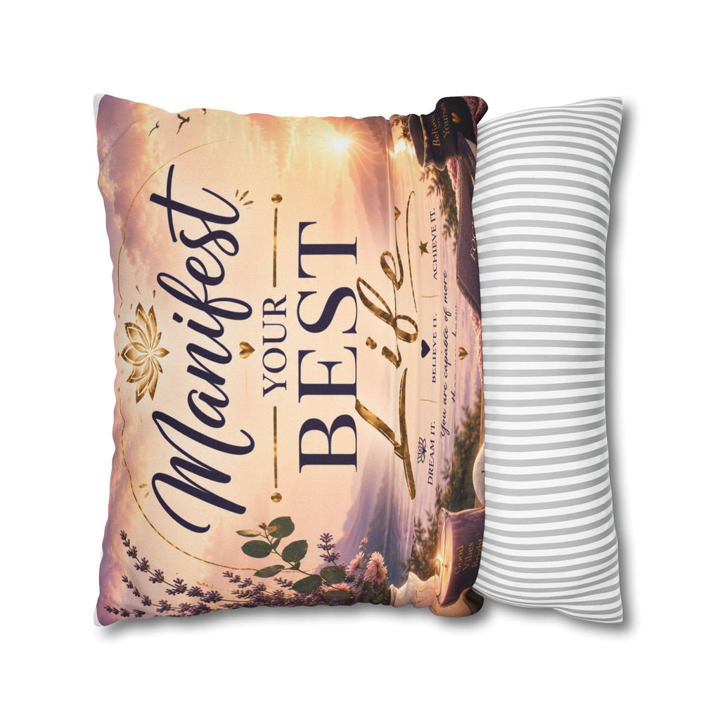 Manifest Your Best Life Decorative Pillowcase