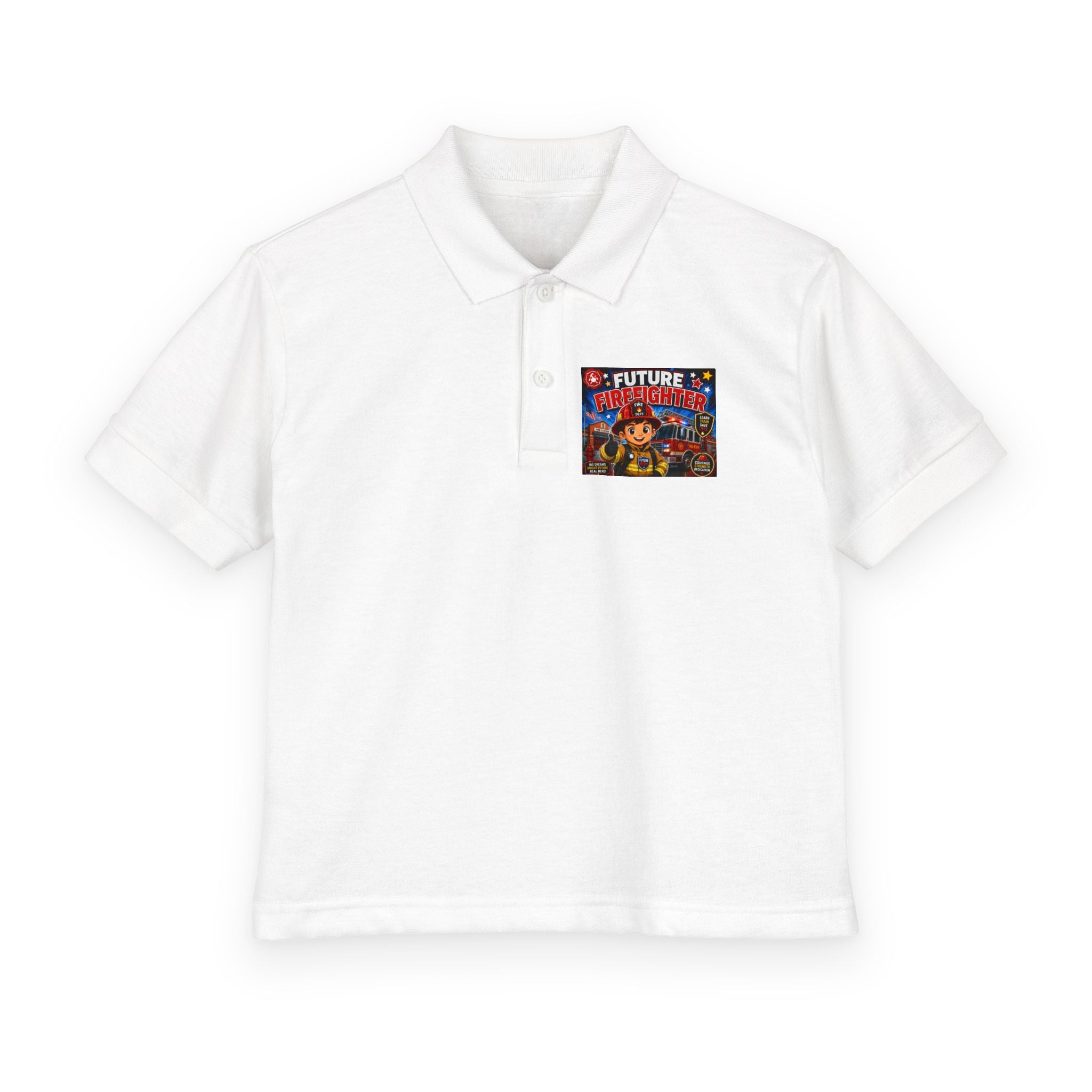 Youth Polo — "Future Firefighter" Kids Short-Sleeve Polo