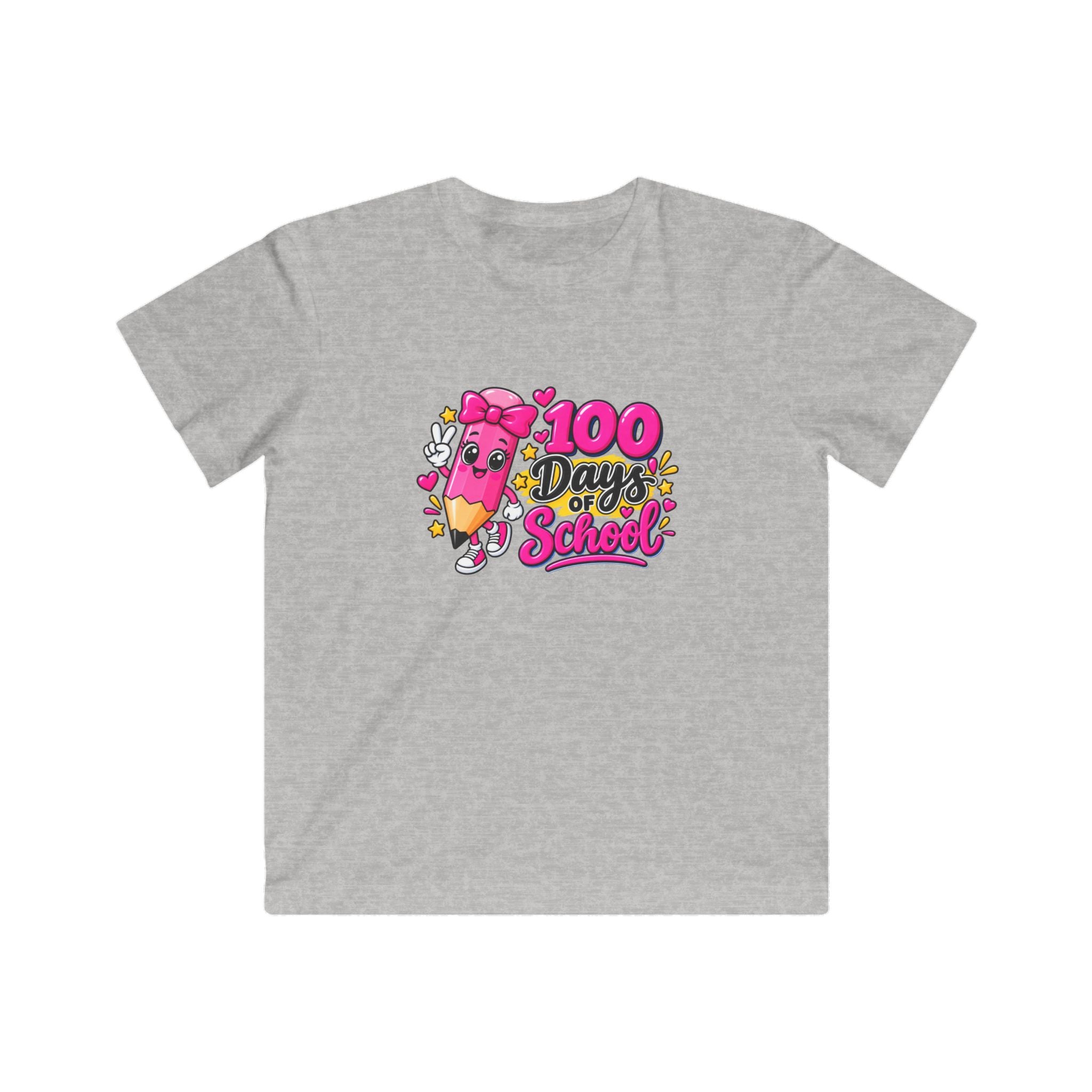 100 Days of School Kids T-Shirt – Cute Pencil Celebration Tee