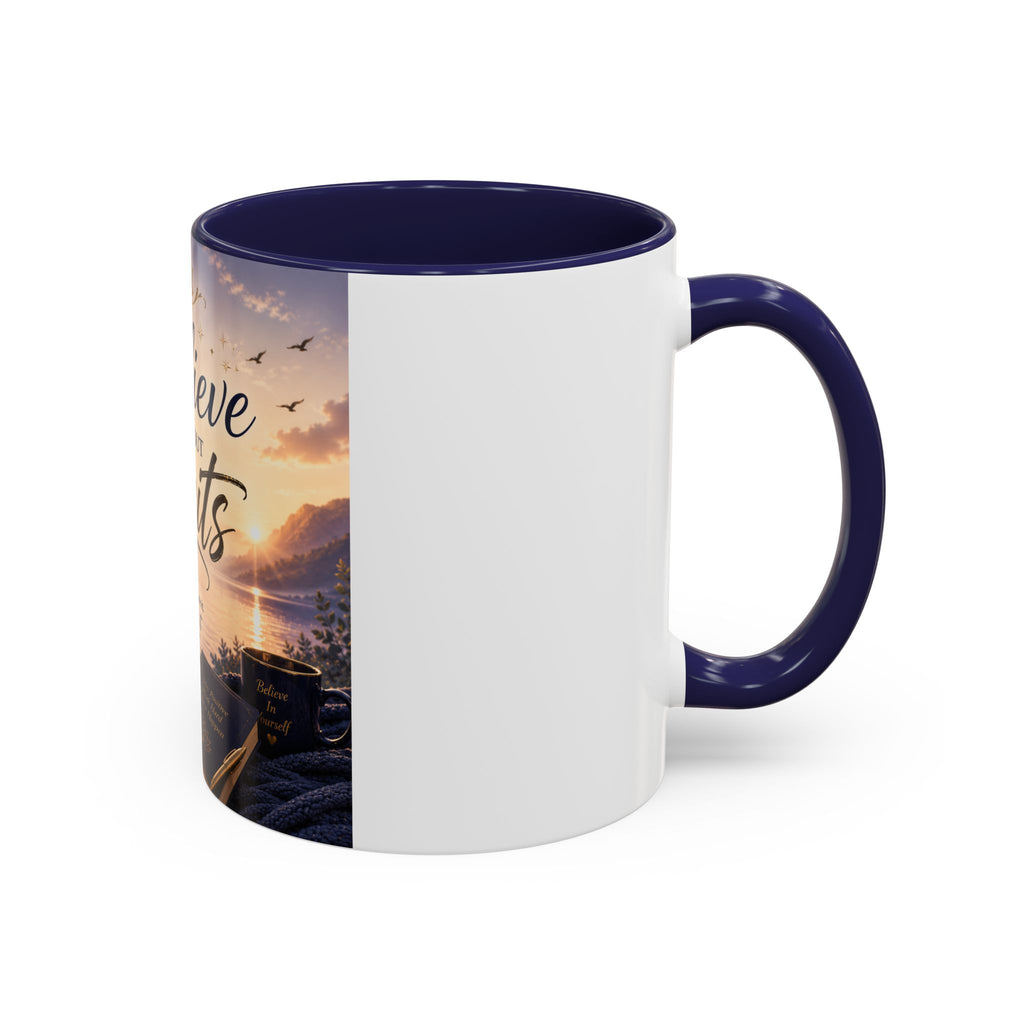 Believe Without Limits Coffee Mug — Inspirational Motivational Ceramic Mug (11/15oz)