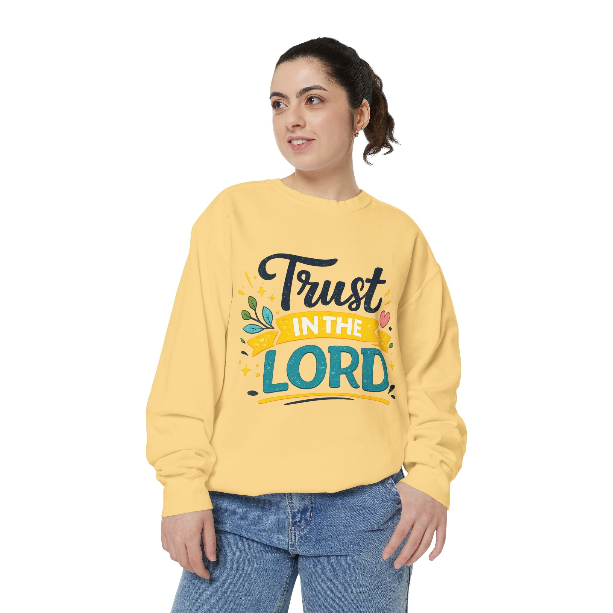 Trust in the Lord Sweatshirt — Inspirational Christian Faith Crewneck